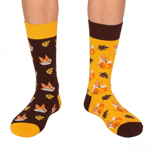 Niedliche Fuchs-Cartoon-Viertel-Socken - Orange - EU36-43 (US3-9) - image 0