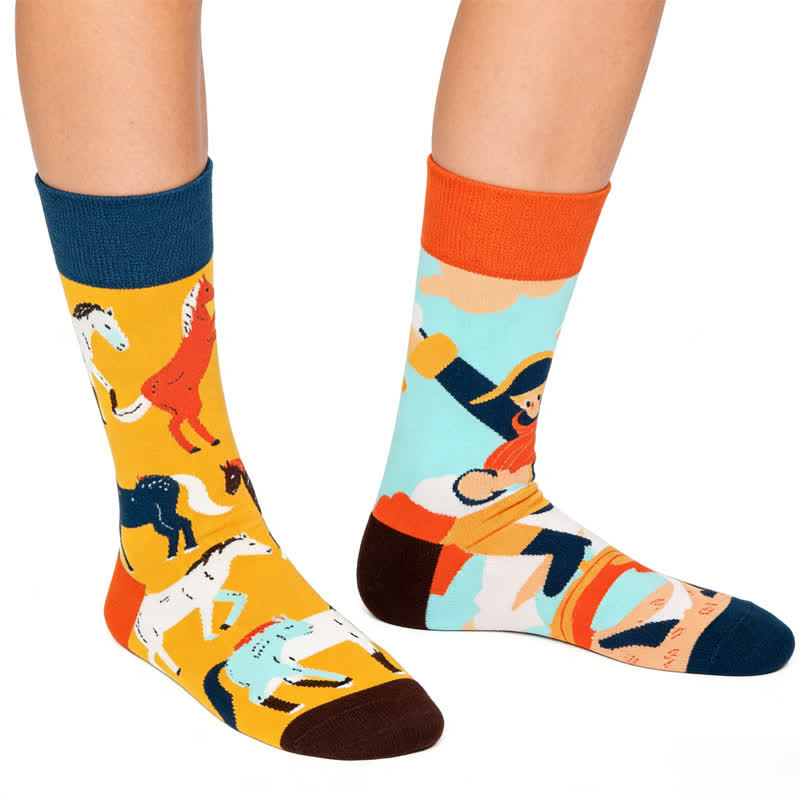 Verspielte Pferdeviertel-Socken - image 0