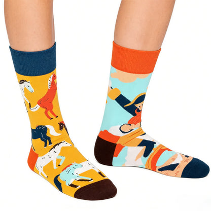 Verspielte Pferdeviertel-Socken - image 0