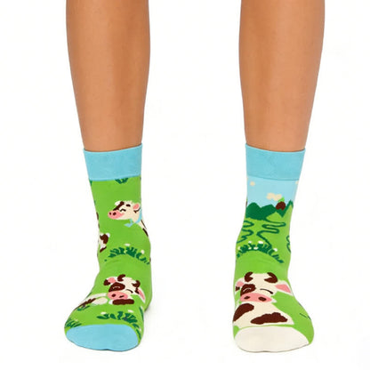 Grasland Kuhviertel Socken - Grün - EU36-43 (US3-9) - image 0