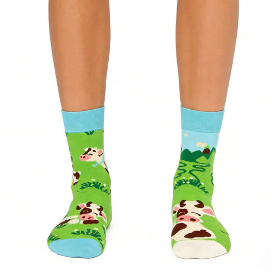 Grasland Kuhviertel Socken - Grün - EU36-43 (US3-9) - image 0