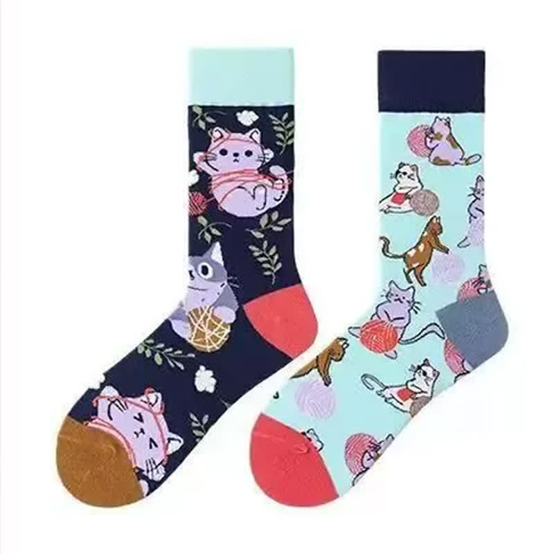 Cartoon-Katzen-Socken - image 1
