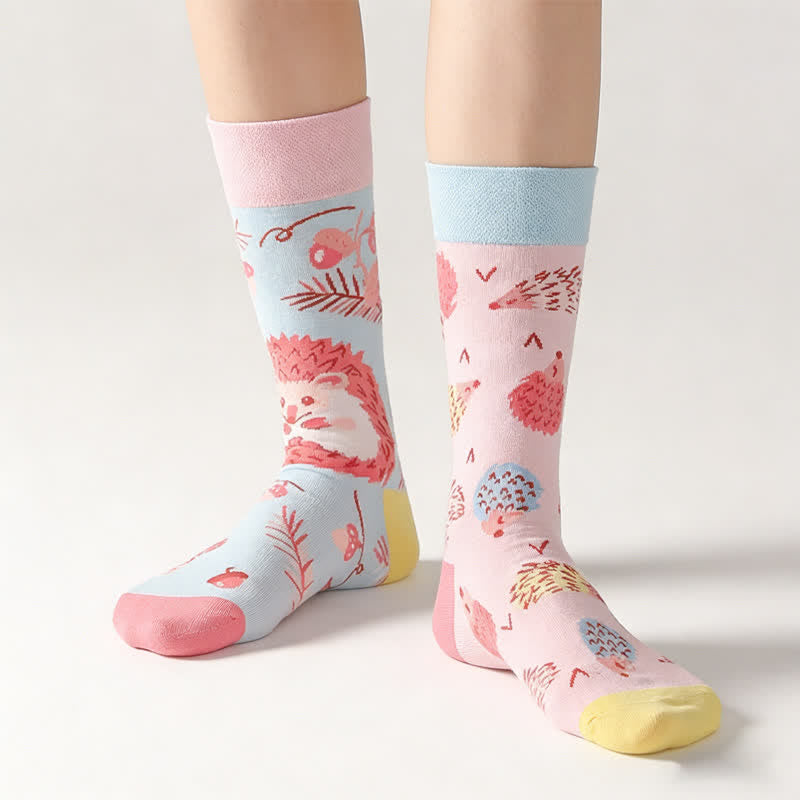 Niedliche Igel-Viertel-Socken - Rosa - EU36-43 (US3-9) - image 0