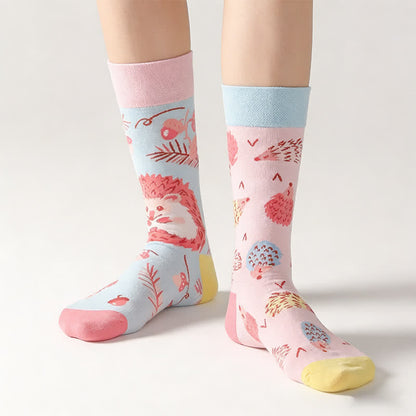 Niedliche Igel-Viertel-Socken - Rosa - EU36-43 (US3-9) - image 0