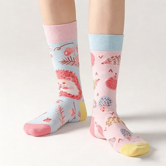 Niedliche Igel-Viertel-Socken - Rosa - EU36-43 (US3-9) - image 0