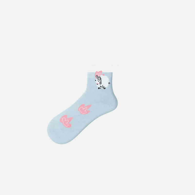 Niedliche Cartoon-Viertelsocken (5 Paar) - image 1