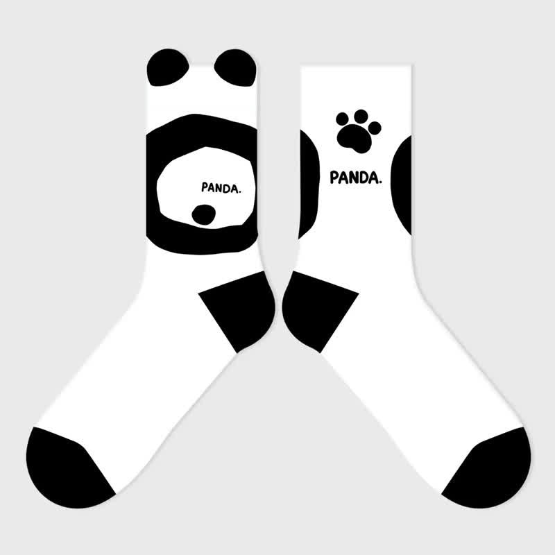 Niedliche Panda-Cartoon-Socken (3 Paar) - image 2