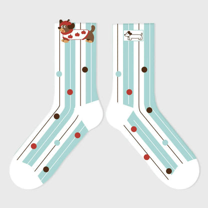 Niedliche Panda-Cartoon-Socken (3 Paar) - image 4