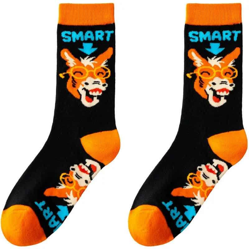 Viertelsocken mit lustigen Tiermustern (3 Paar) - image 2