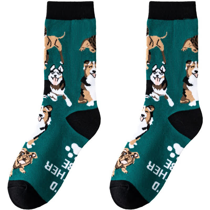 Niedliche Socken mit Cartoon-Tiermotiven (3 Paar) - image 3