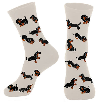 Niedliche, bunte Hunde-Viertelsocken (4 Paar) - image 3