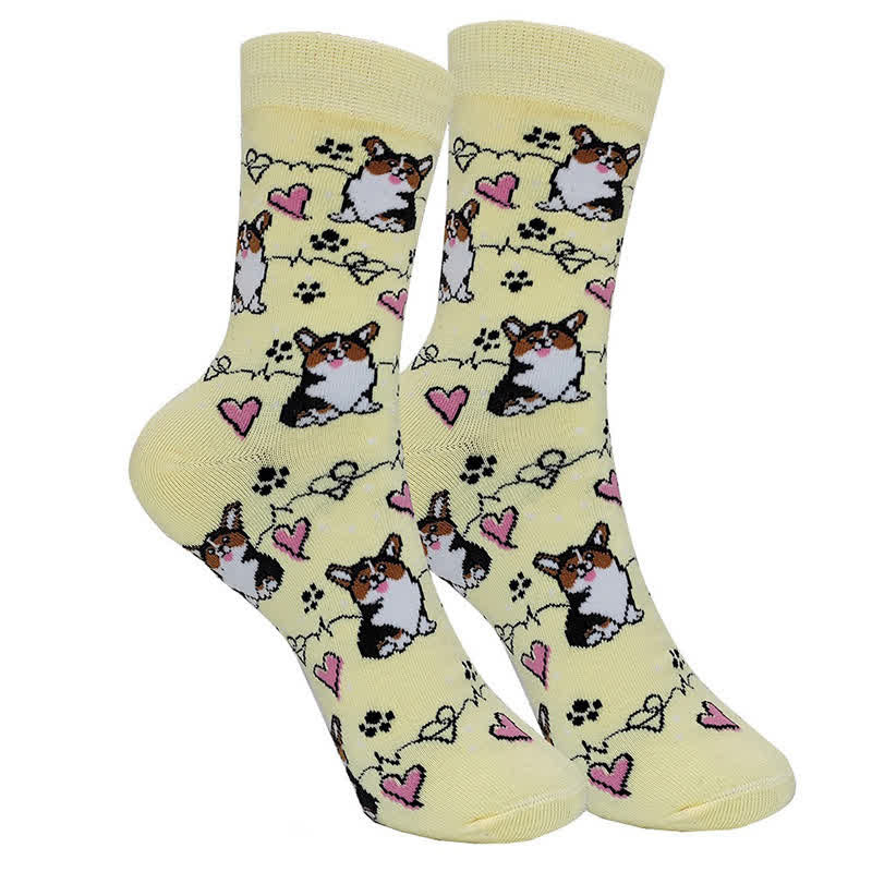 Niedliche, bunte Hunde-Viertelsocken (4 Paar) - image 2
