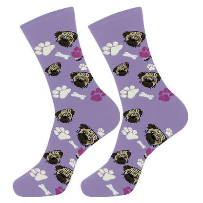 Viertelsocken mit niedlichem Hundemotiv (4 Paar) - image 2