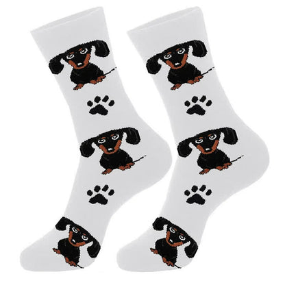 Viertelsocken mit niedlichem Hundemotiv (4 Paar) - image 1