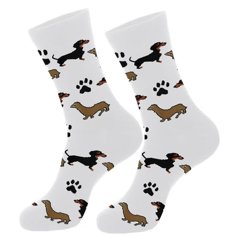 Viertelsocken mit niedlichem Hundemotiv (4 Paar) - image 4