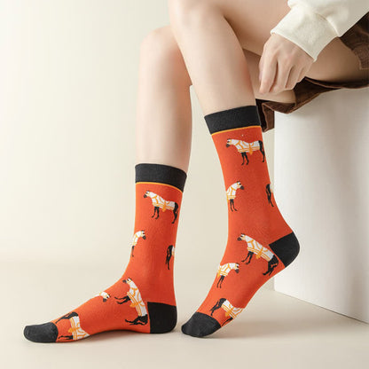Socken mit Cartoon-Pferdemotiv (3 Paar) - image 5