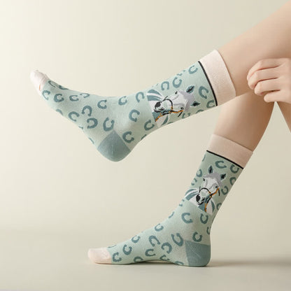 Socken mit Cartoon-Pferdemotiv (3 Paar) - image 4