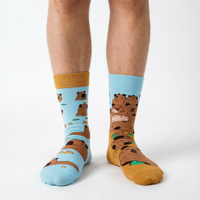 Niedliche Kapibala Viertelsocken - Orange - EU35-43 (US2-9) - image 0