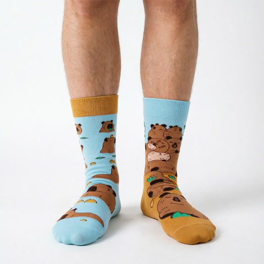 Niedliche Kapibala Viertelsocken - Orange - EU35-43 (US2-9) - image 0
