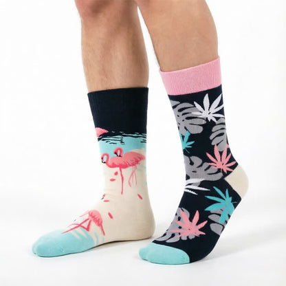 Flamingo Tropical Viertel Socken - Rosa - EU35-43 (US2-9) - image 0
