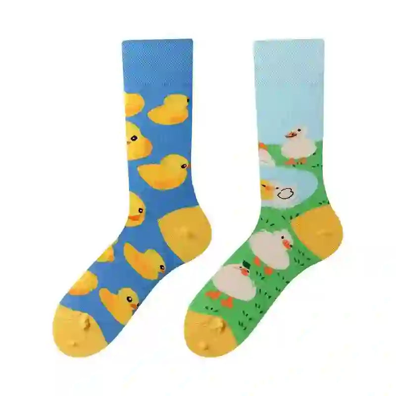 Niedliche Gänse-Enten-Viertel-Socken - image 1