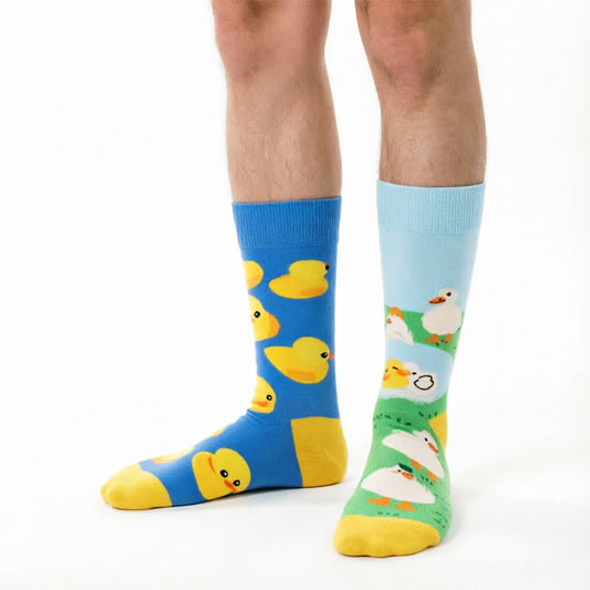 Niedliche Gänse-Enten-Viertel-Socken - Blau - EU35-43 (US2-9) - image 0