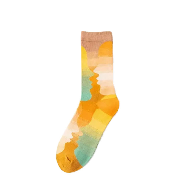 Viertelsocken mit verspieltem Malmuster (3 Paar) - image 6