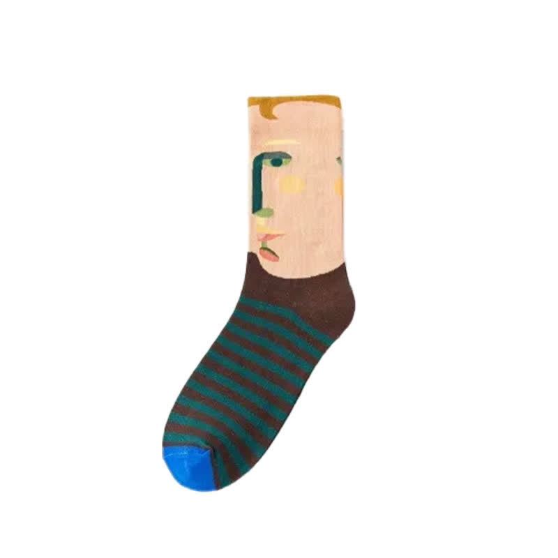 Viertelsocken mit verspieltem Malmuster (3 Paar) - image 5