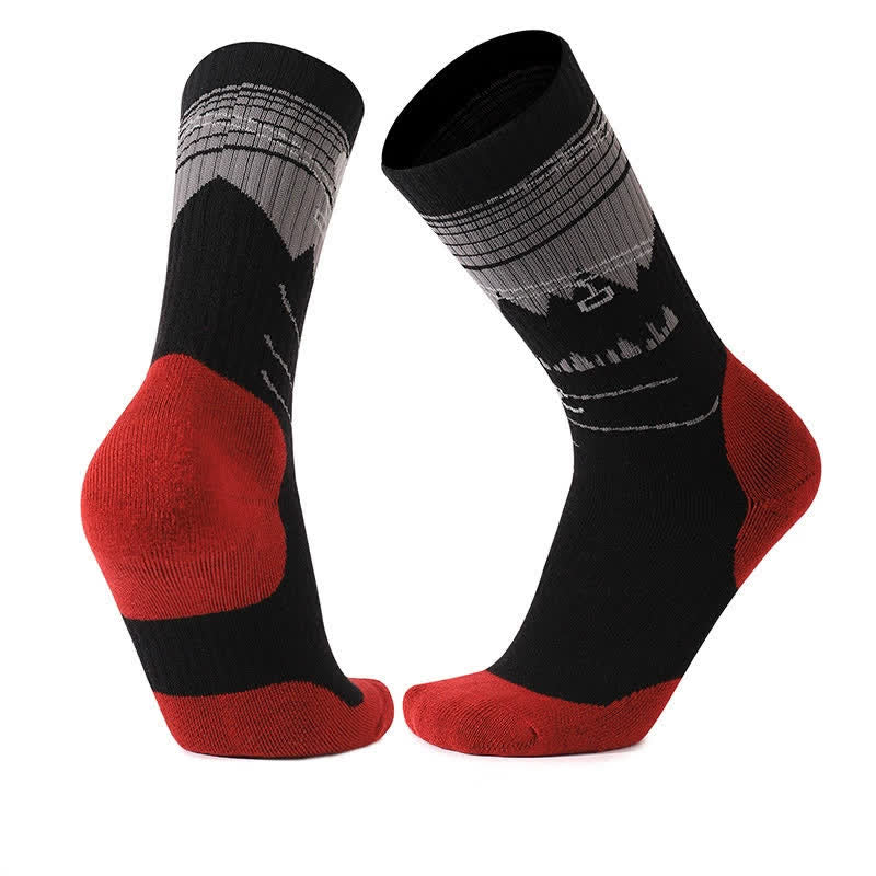 Wollgepolsterte Viertel-Wandersocken - Schwarz - EU35-39 (US2-6) - image 2