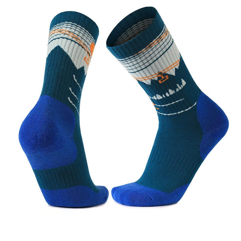 Wollgepolsterte Viertel-Wandersocken - Blau - EU35-39 (US2-6) - image 4