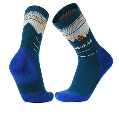Wollgepolsterte Viertel-Wandersocken - Blau - EU35-39 (US2-6) - image 4