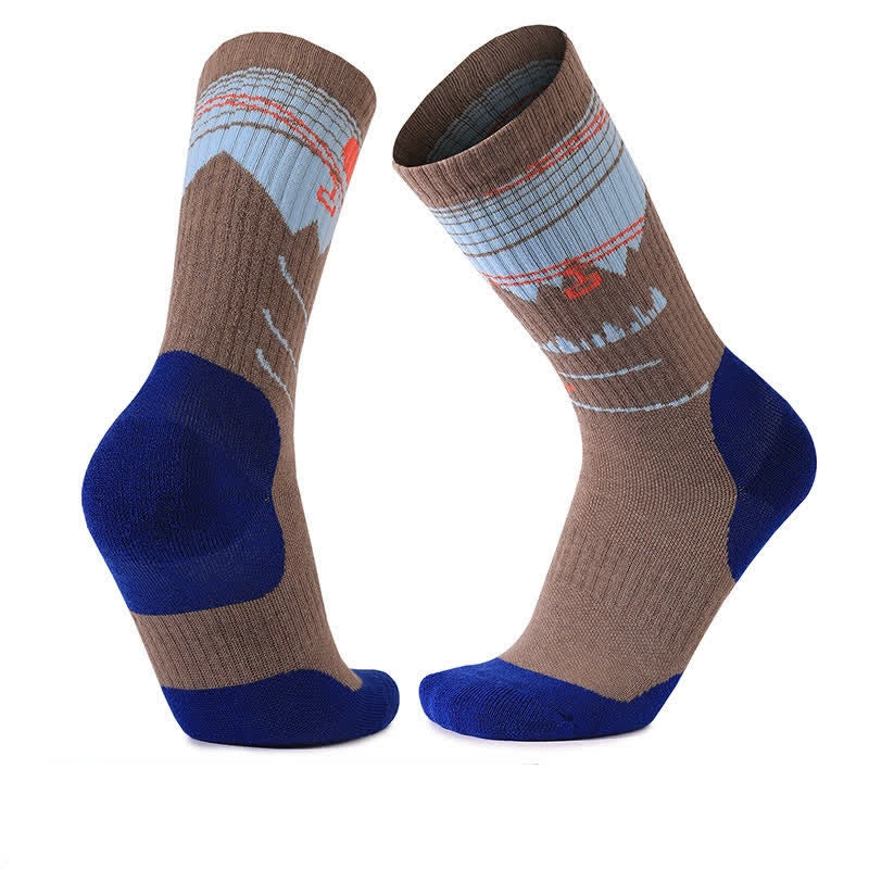 Wollgepolsterte Viertel-Wandersocken - Braun - EU35-39 (US2-6) - image 6