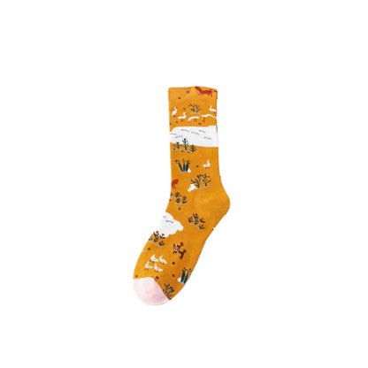 Viertelsocken mit verspieltem Malmuster (4 Paar) - image 8