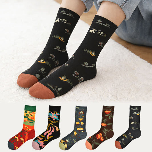 Vintage Countryside Viertelsocken (3 Paar) - Mehrfarbig - EU35-42 (US2-8,5) - image 0