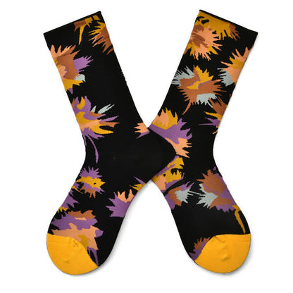Vintage-Blumen-Viertelsocken (3 Paar) - Gelb - EU35-42 (US2-8,5) - image 4