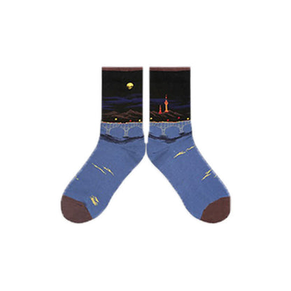 Castle Sunset Quarter Socken (3 Paar) - Braun - EU35-40 (US2-7) - image 9