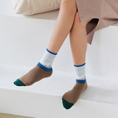 Castle Sunset Quarter Socken (3 Paar) - image 1