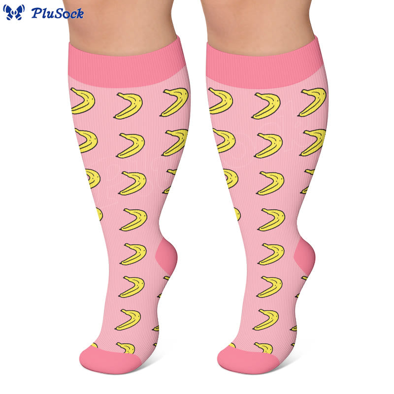Plus Size Fruity Fun Kompressionsstrümpfe - image 3