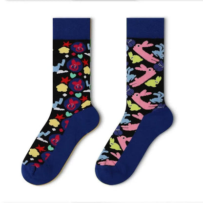 Niedliche Hasen-Viertel-Socken - Marine - EU35-43 (US2-9) - image 1