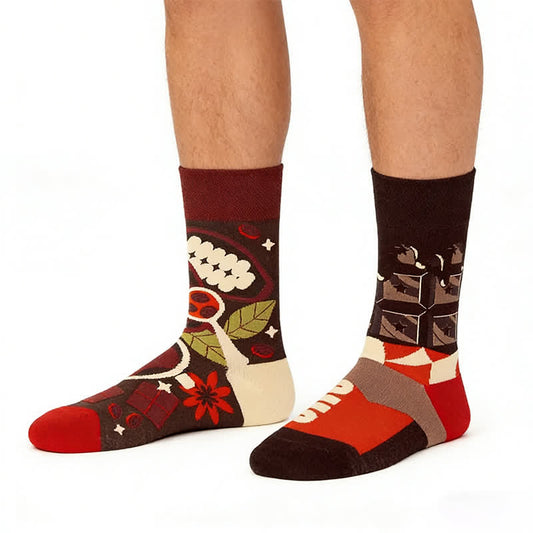 Süße Schokoladenviertel-Socken - Kaffee - EU36-43 (US3-9) - image 0