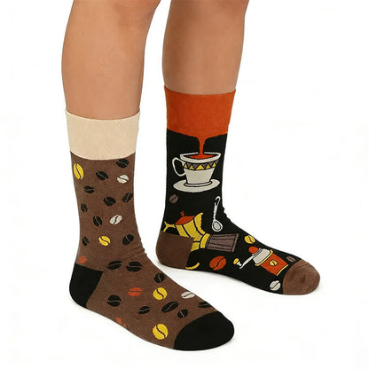 Cartoon-Kaffee-Viertel-Socken - Kaffee - EU36-43 (US3-9) - image 0