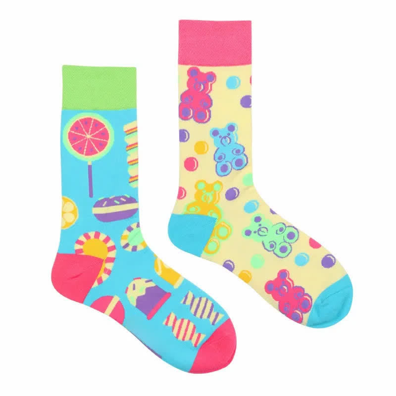Bunte Candy Bear Viertel Socken - image 1