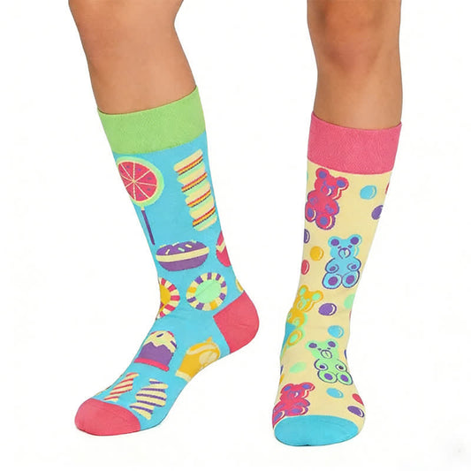 Bunte Candy Bear Viertel Socken - Blau - EU36-43 (US3-9) - image 0