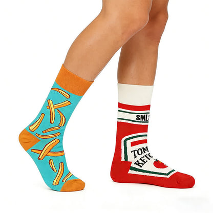 Tomatensoße Pommes Viertel Socken - Rot - EU36-43 (US3-9) - image 0