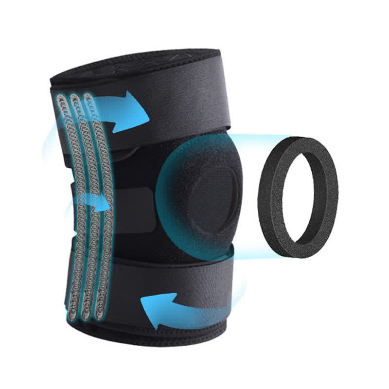 Kniebandage zur Unterstützung der Kniescheibe - Schwarz - 7XL/8XL - image 2