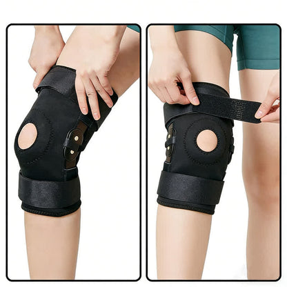 Kniebandage mit Scharnier aus Neopren zur Unterstützung der Kniescheibe - image 3