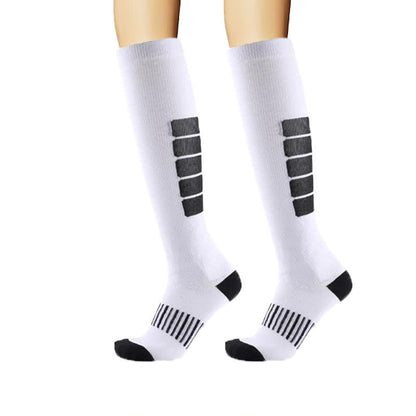 Bold Block Sport Kompressionsstrümpfe (6 Paar) - Weiß - L/XL - image 7