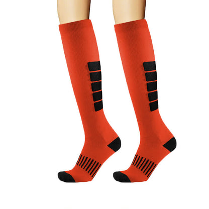 Bold Block Sport Kompressionsstrümpfe (6 Paar) - Orange - L/XL - image 12