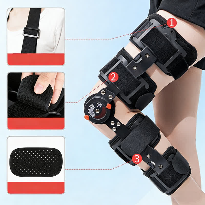 Knieorthese mit Scharnier aus Neopren - image 1