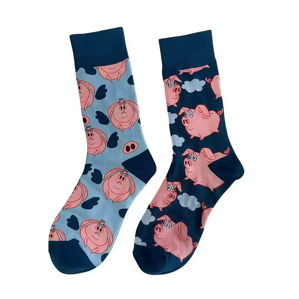 Viertelsocken mit verspieltem Schweinemuster - image 1